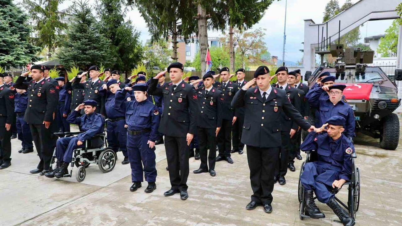 Ordu'da 31 Engelli Vatandaş Temsili Askerlik Yemin Töreniyle Bir Günlüğüne Asker Oldu