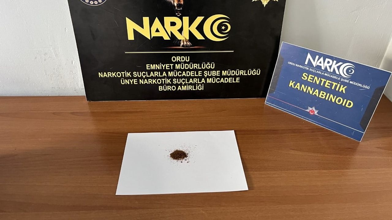 Ordu’da Narkotik Operasyonu: Gözaltına Alınan Şüpheli Adli Kontrolle Serbest Bırakıldı