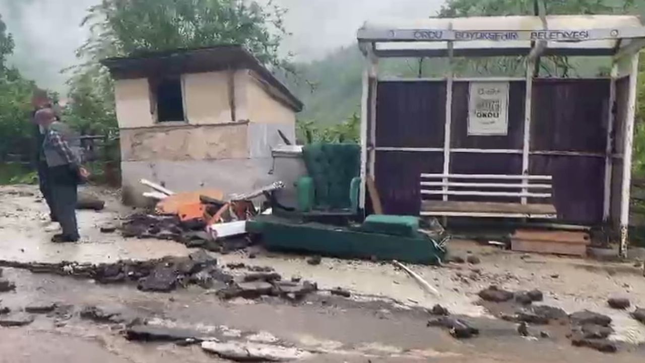 Ordu Korgan'da Sağanak: Sel ve Heyelanlar Yerleşimlere Zarar Verdi
