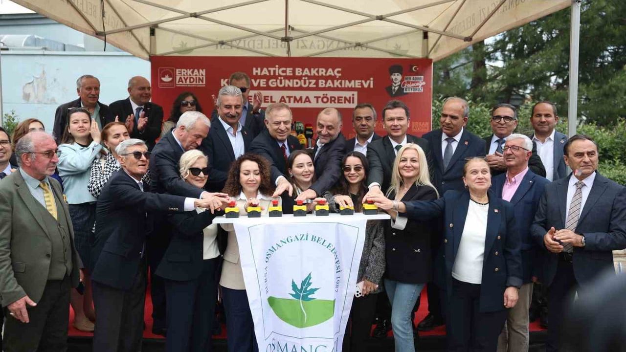 Osmangazi'de Hatice Bakraç Kreş ve Gündüz Bakımevi'nin temeli atıldı