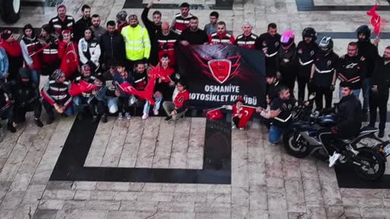 Osmaniye'de 19 Mayıs Motosiklet Korteji: Türk Bayraklarıyla Şehir Turu
