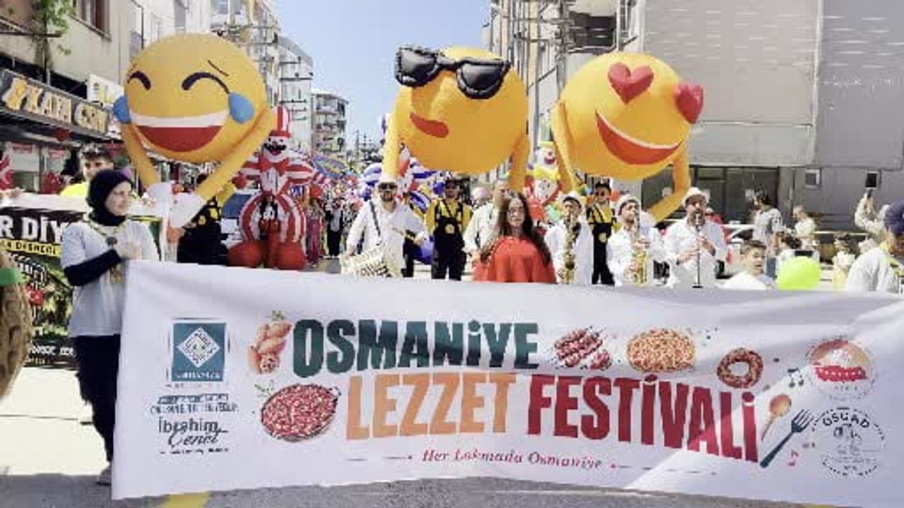 Osmaniye'de 3. Lezzet Festivali kortej yürüyüşüyle başladı