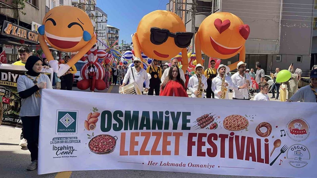 Osmaniye'de 3. Lezzet Festivali kortej yürüyüşüyle başladı