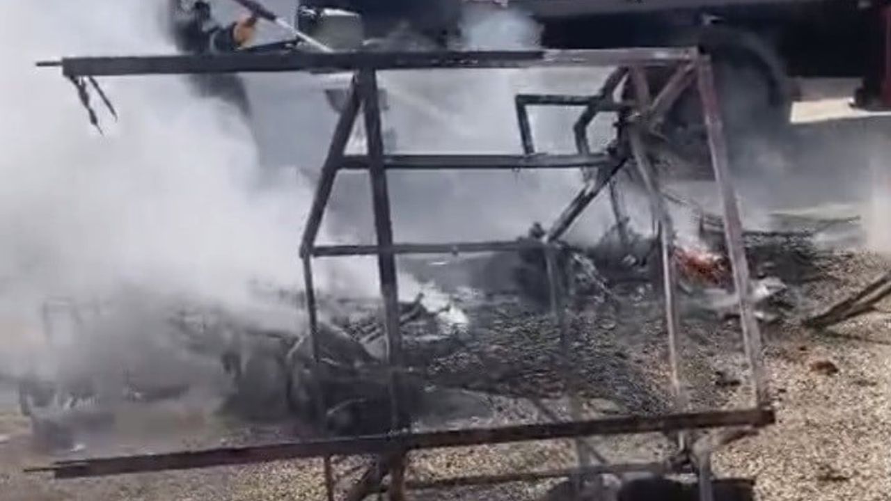Osmaniye'de Park Halindeki Elektrikli Motorda Yangın Söndürüldü
