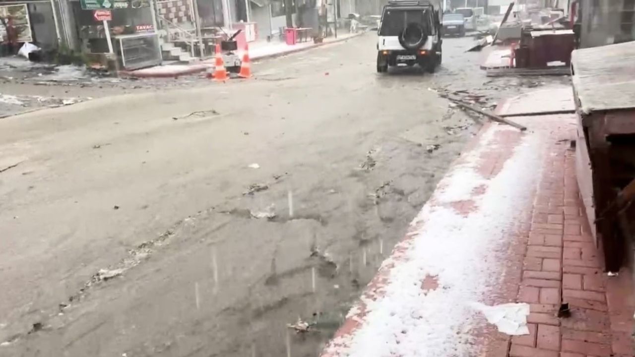 Osmaniye'de sağanak hayatı etkiledi; Zorkun Yaylası'nda dolu ve yoğun sis