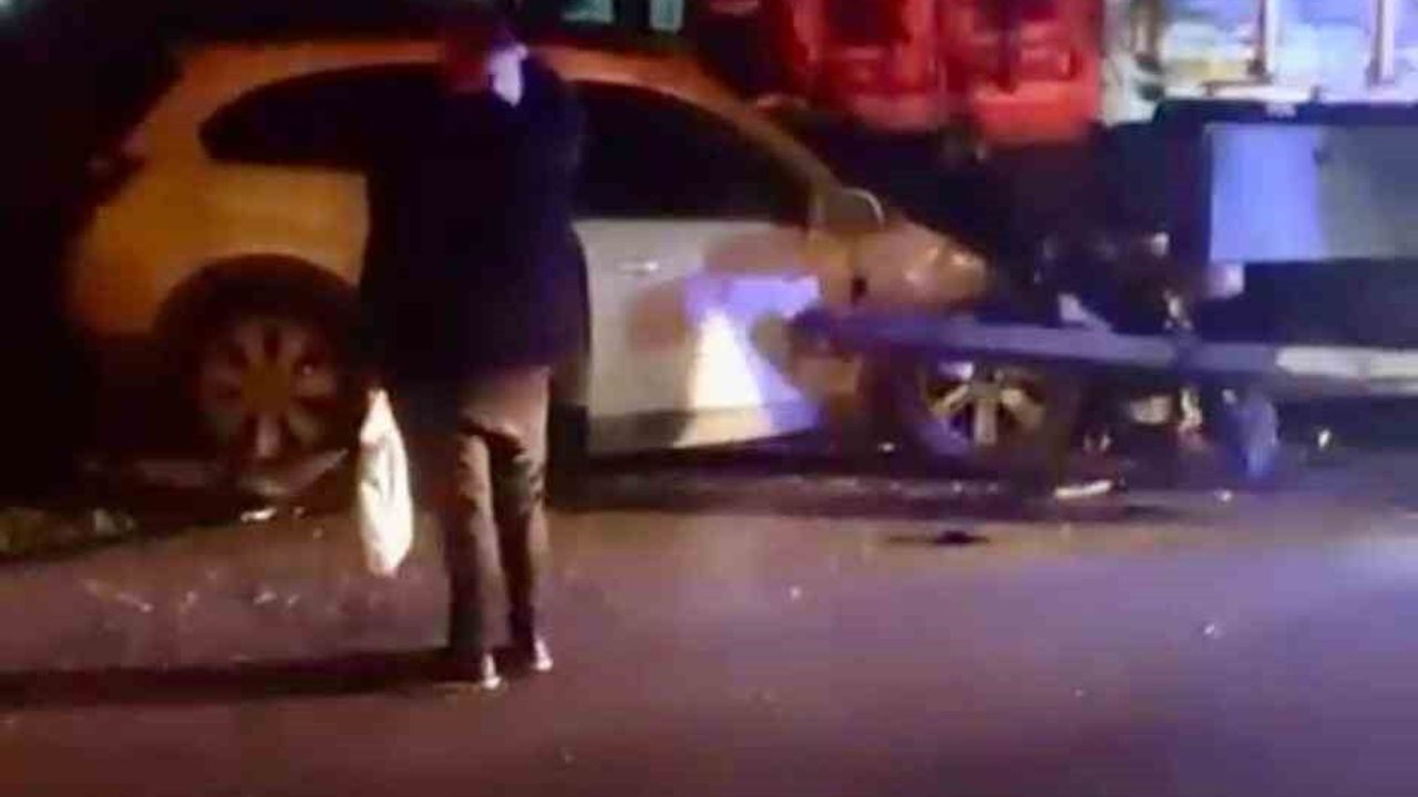 Polatlı'da tıra arkadan çarpan otomobilin sürücüsü ağır yaralandı