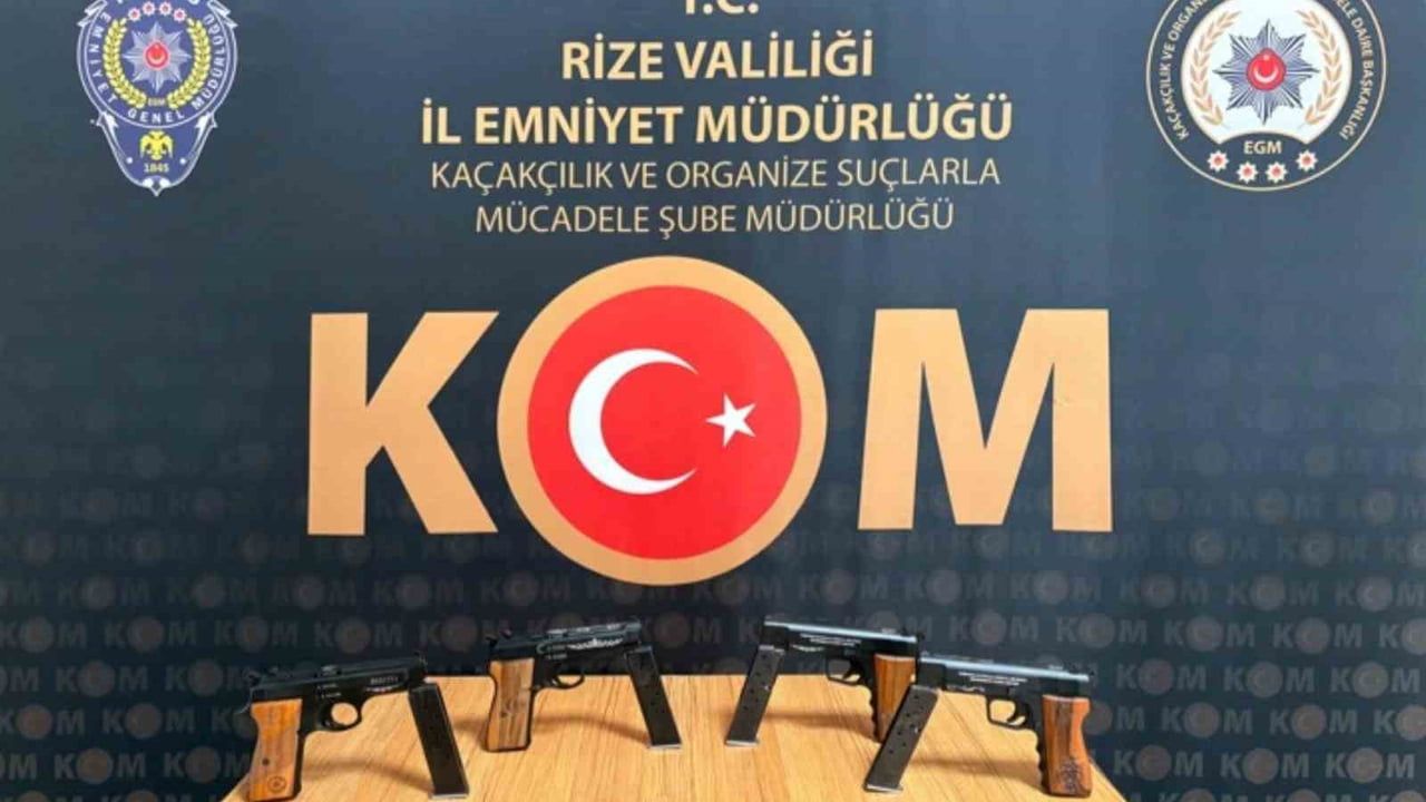 Rize'de kaçak silah operasyonunda 1 kişi tutuklandı