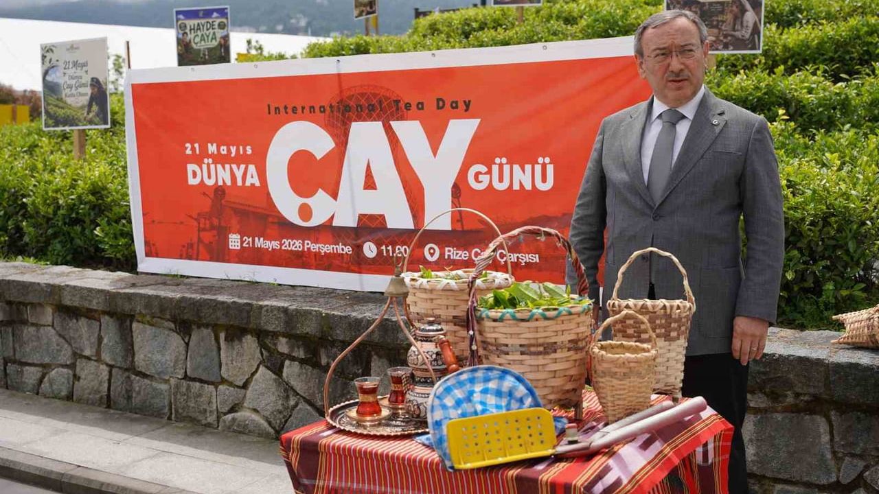 Rize'de Uluslararası Dünya Çay Günü elle çay toplama etkinliğiyle kutlandı