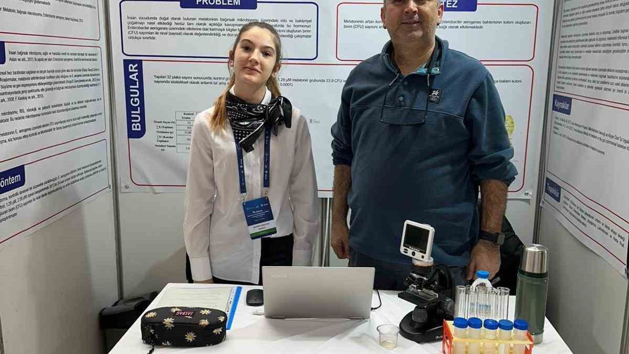 Şahinkaya öğrencileri melatonin-mikrobiyom ve exciplex araştırmalarıyla yarışmada öne çıktı
