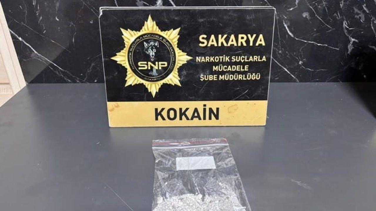 Sakarya'da Kuzey Marmara Otoyolu gişelerinde durdurulan araçta 17.30 gram kokain ele geçirildi