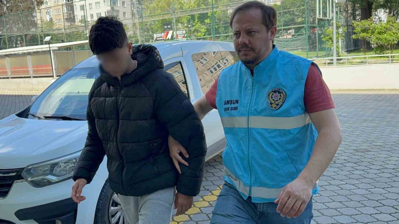 Samsun'da 17 yaşındaki şüpheli M.G.Ö. uyuşturucu ticareti suçundan tutuklandı