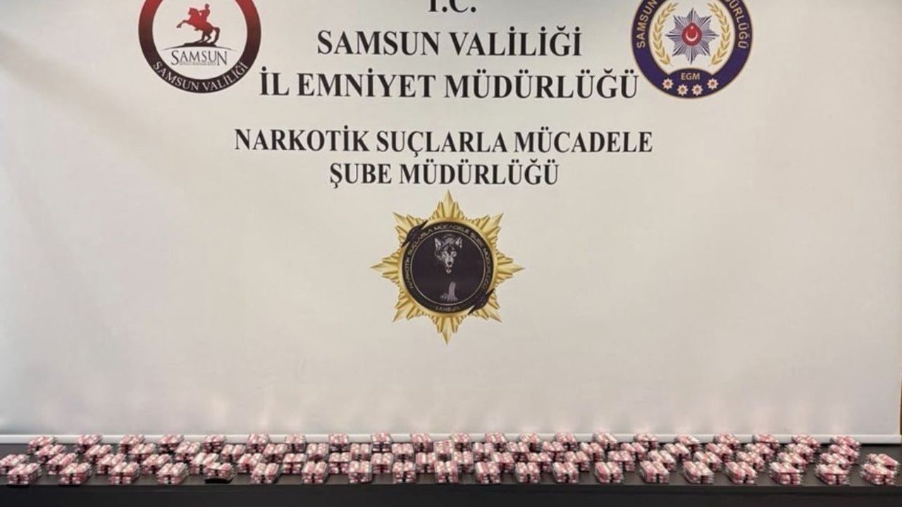 Samsun'da 4 ilçede narkotik operasyonu: 8 kişi hakkında adli işlem, 4 bin 86 sentetik ecza ele geçirildi
