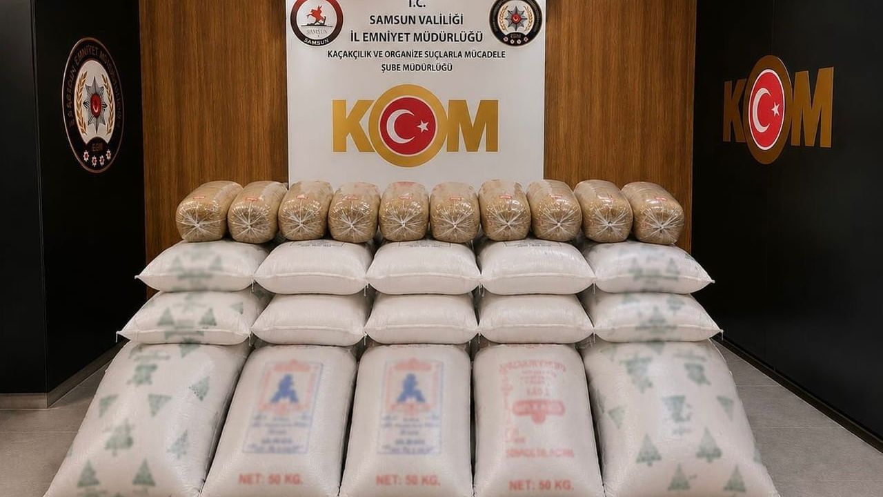 Samsun'da 770 kilogram kaçak tütün ele geçirildi