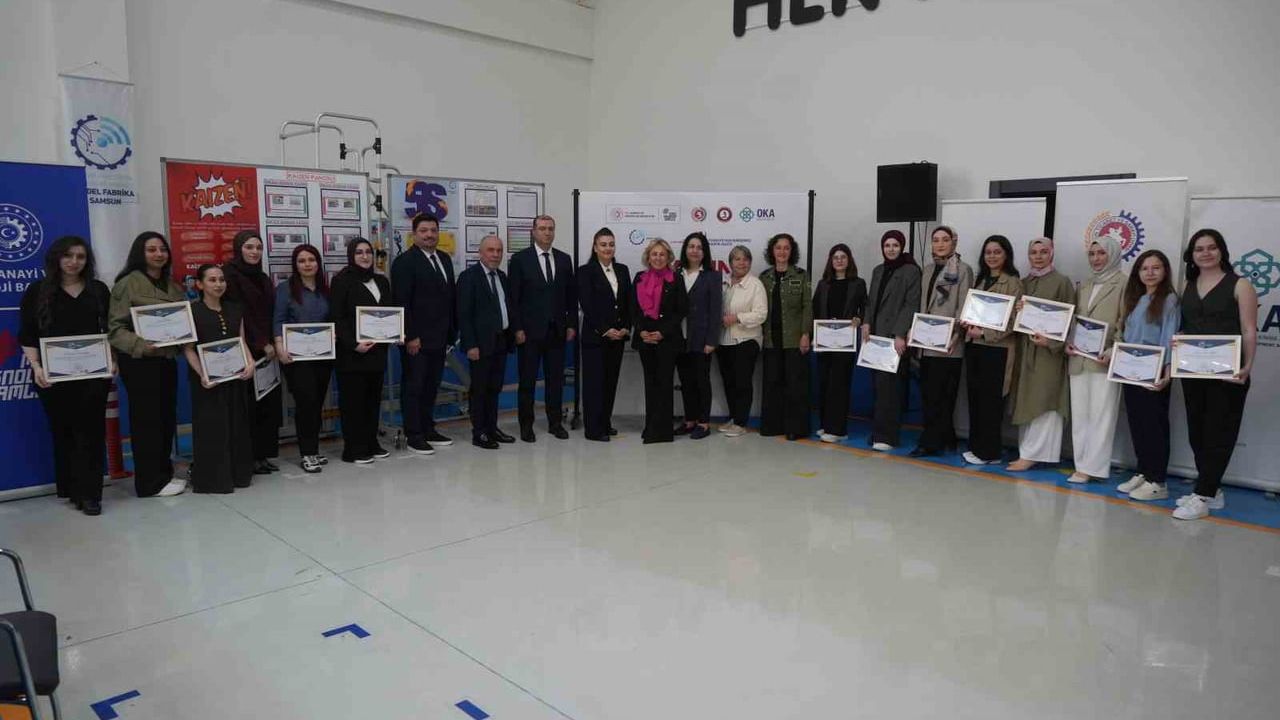 Samsun'da Kadın Mühendis Okulu ikinci dönem mezunlarını verdi