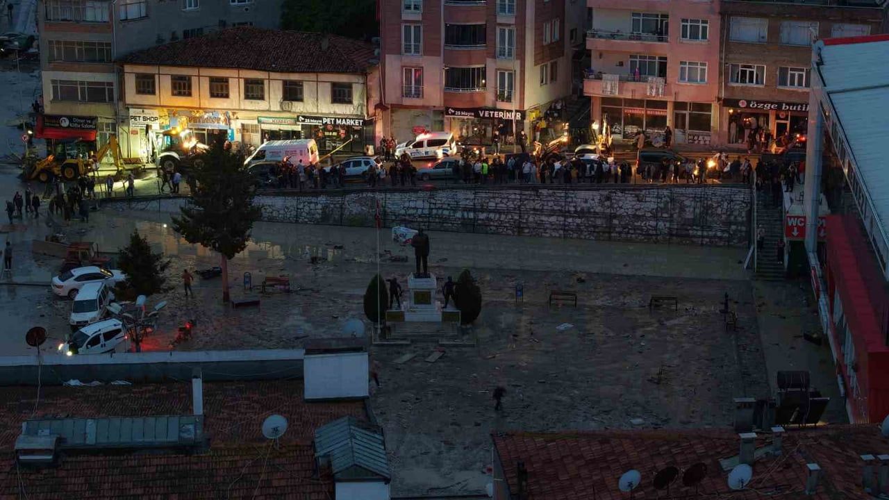 Samsun Havza'da Sel: İlçe Havadan Görüntülendi, Can Kaybı Yok