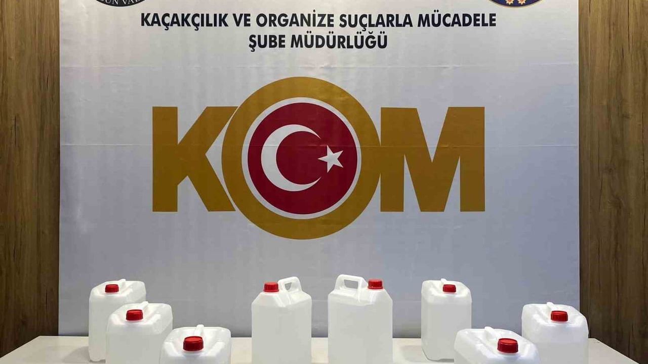 Samsun İlkadım'da kaçak etil alkol operasyonu: 40 litre ele geçirildi, 1 şüpheli hakkında adli işlem