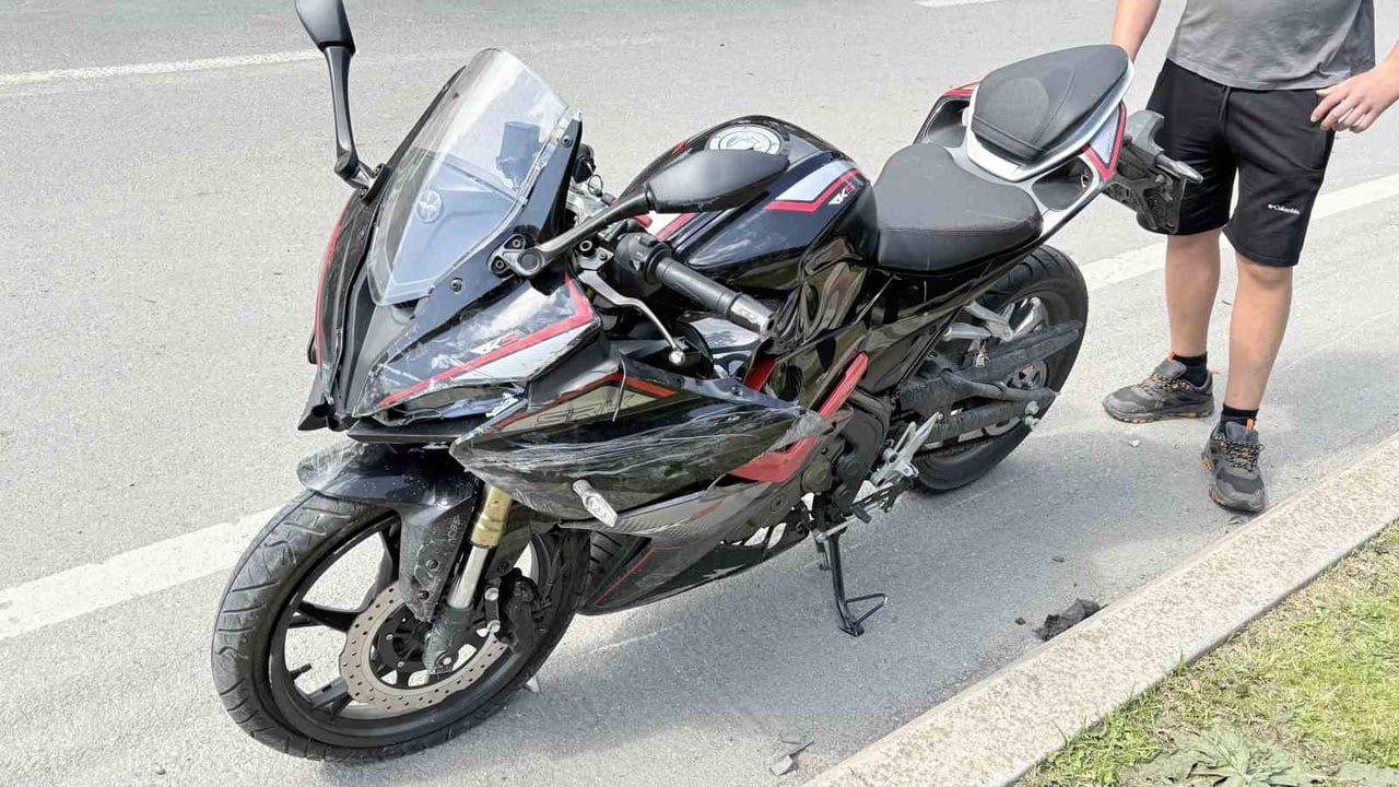Samsun İlkadım'da motosiklet ile otomobil çarpıştı: 1 yaralı
