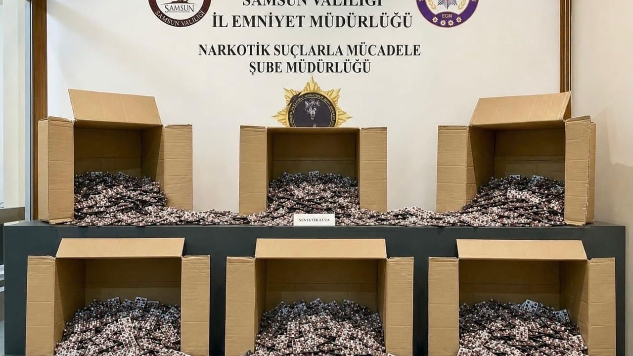 Samsun Tekkeköy'de narkotik operasyonu: 172 bin 713 uyuşturucu hap ele geçirildi, 3 şüpheli gözaltına alındı