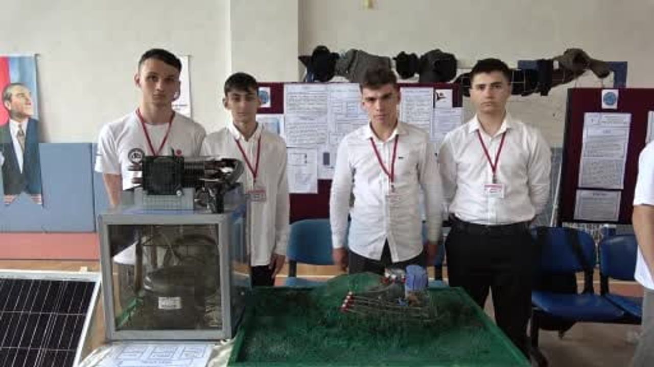 Samsunlu liselilerden atmosferik su jeneratörü ve manyetik alanlı temassız fren sistemi