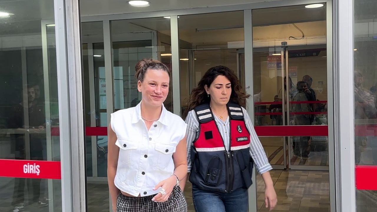 Serenay Sarıkaya, uyuşturucu soruşturması kapsamında sağlık kontrolünden geçirildi