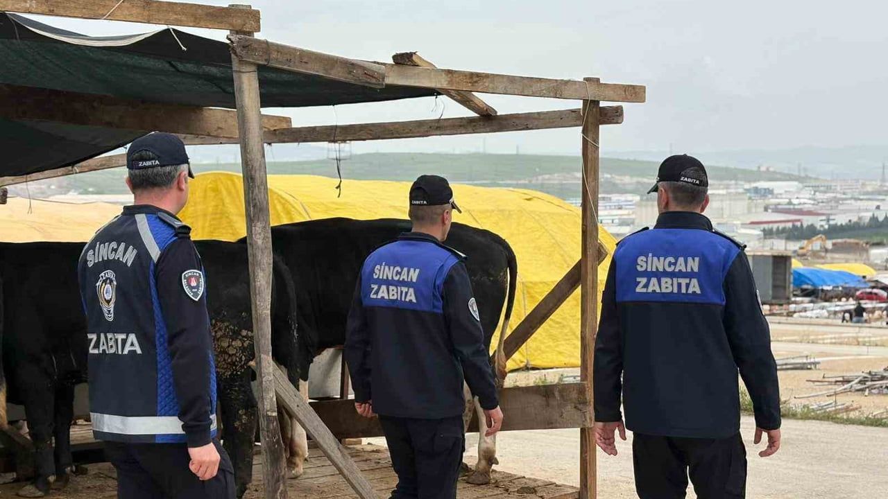 Sincan Belediyesi Yenikent ve Çimşit Kurban Pazarlarında Denetimleri Sürdürüyor