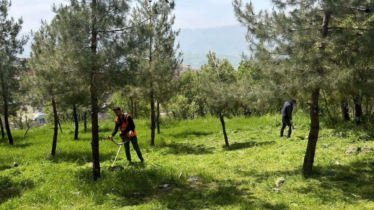 Şırnak’ta mezarlık ve yeşil alanlarda kapsamlı bakım ve temizlik çalışması başlatıldı