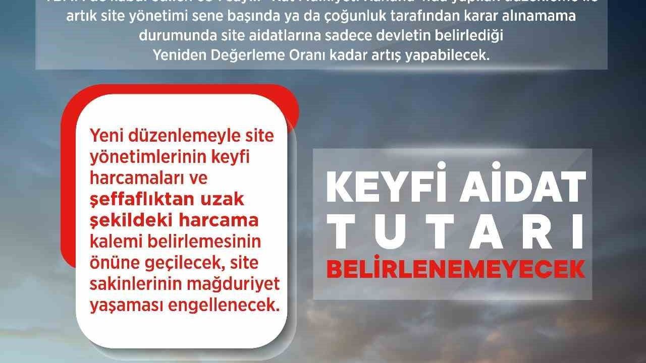 Site aidatlarını kat malikleri belirleyecek: 634 sayılı Kanun değişikliği Resmi Gazete'de
