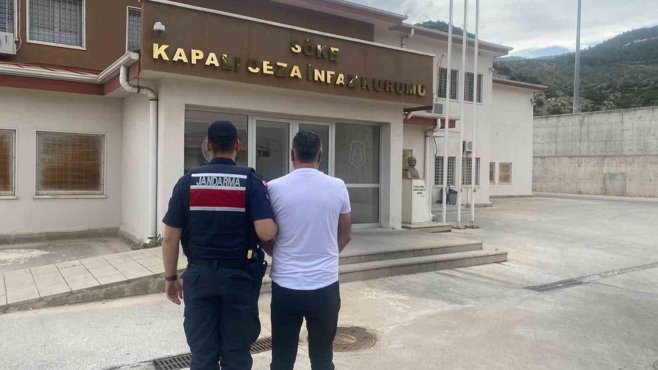 Söke'de kesinleşmiş 10 yıl 6 ay hapis cezası bulunan T.K. yakalandı