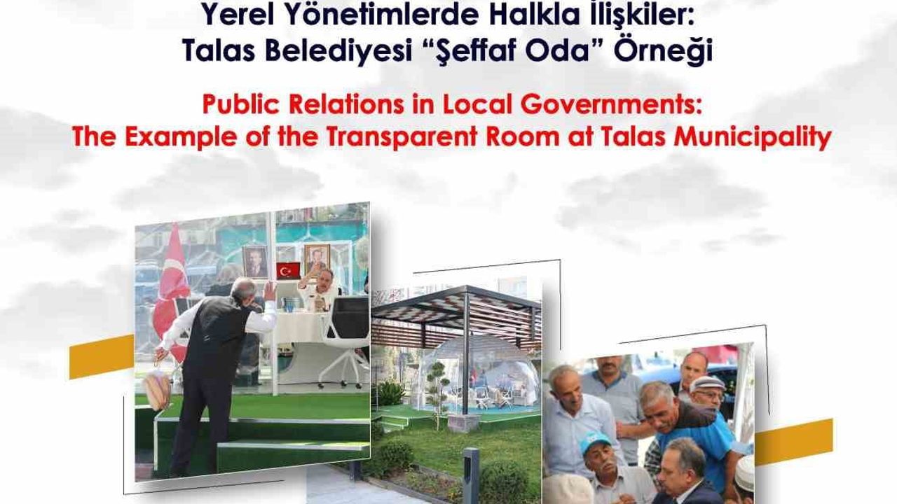 Talas Belediye Başkanı Mustafa Yalçın’ın 'Şeffaf Oda' Projesi Uluslararası Bilimsel Düzeyde Tescillendi