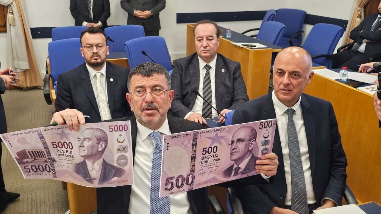 TBMM Plan ve Bütçe Komisyonu'nda temsili banknot tartışması