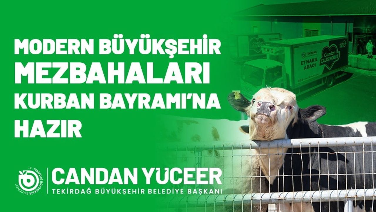Tekirdağ Büyükşehir Mezbahaları Kurban Bayramı için Hazır: Kesim Saatleri ve Randevu Sistemi