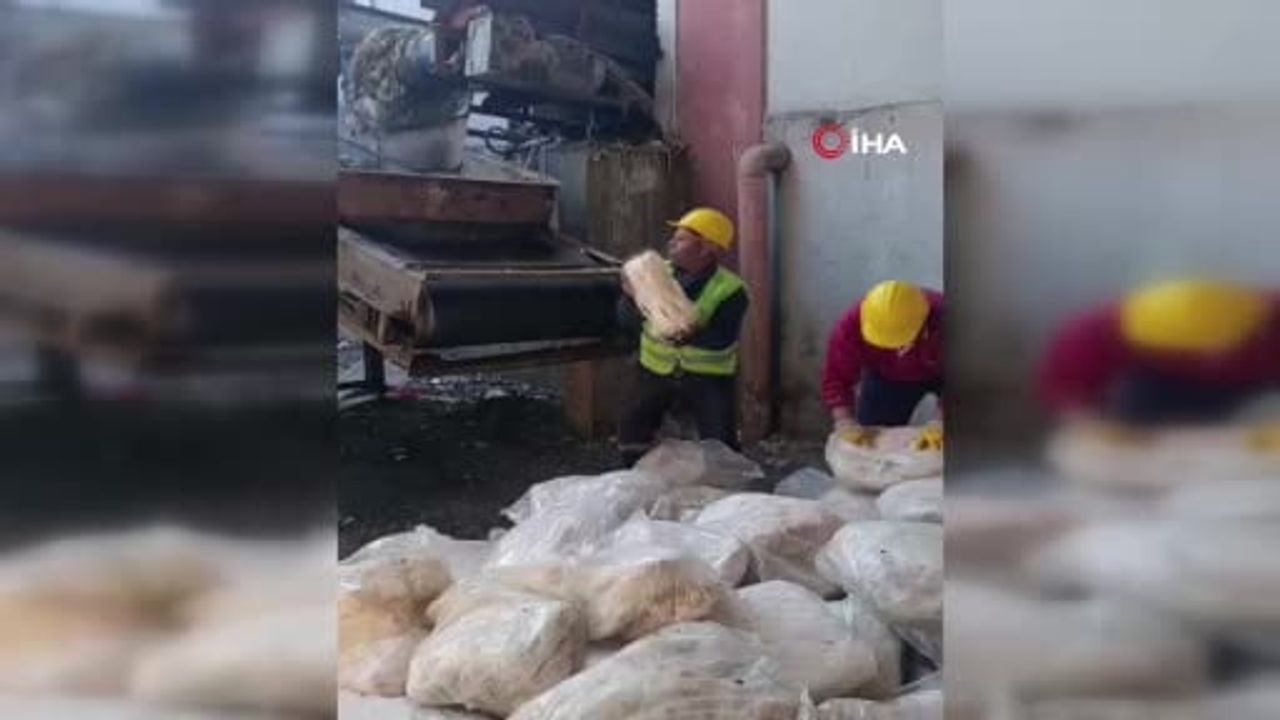 Tekirdağ'da otoyolda 1 ton 200 kilogram sağlıksız mumbar imha edildi