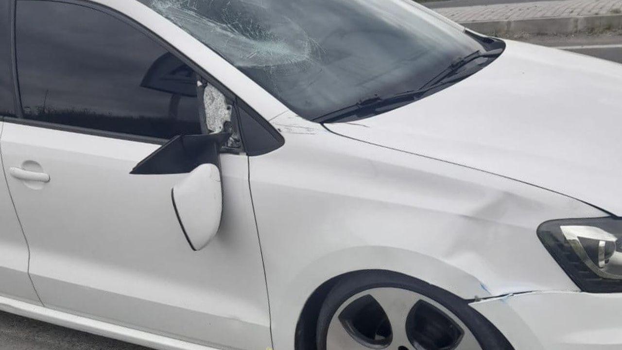 Tekirdağ Muratlı'da otomobilin çarptığı yaya hastaneye kaldırıldı