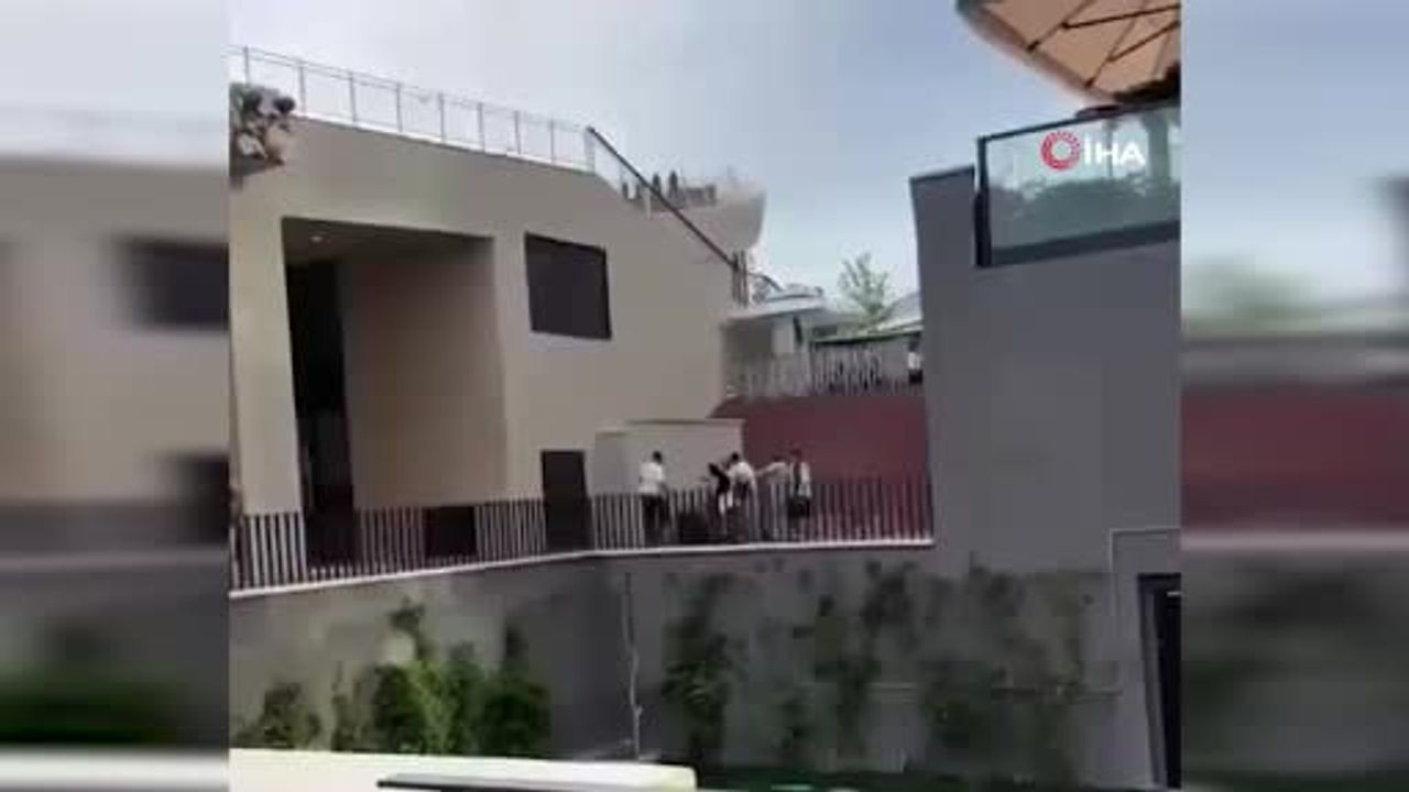 Torreira'ya yönelik saldırının ardından alışveriş merkezindeki kargaşa cep telefonu kamerasında