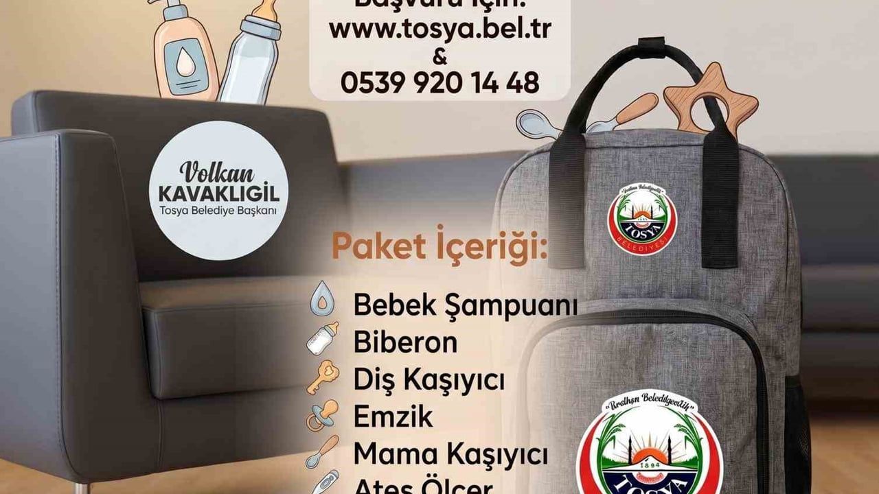 Tosya Belediyesi 'Yeni Doğan Destek Paketi' dağıtımını sürdürüyor