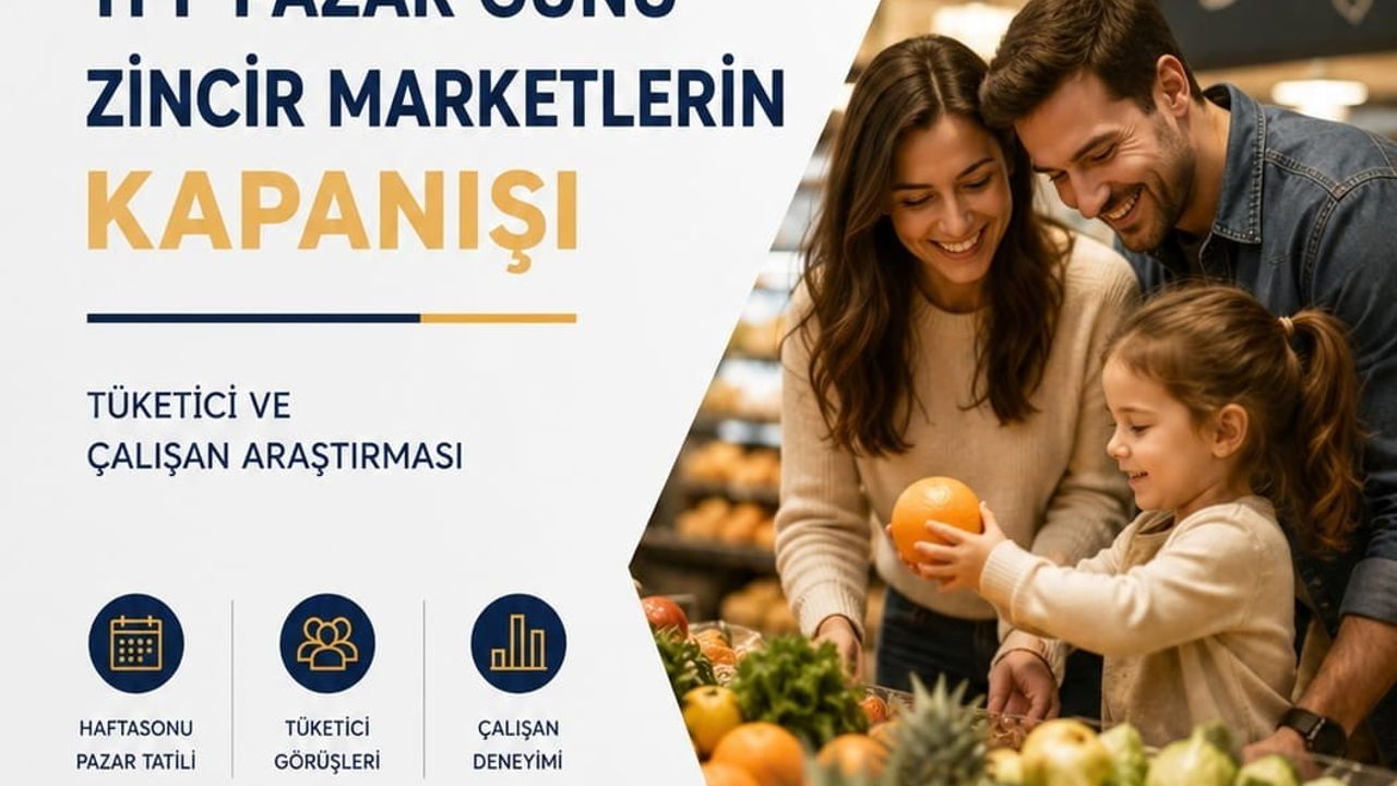 TPF Araştırması: Tüketici ve Çalışanların Çoğunluğu Pazar Günü Marketlerin Kapatılmasını Destekliyor