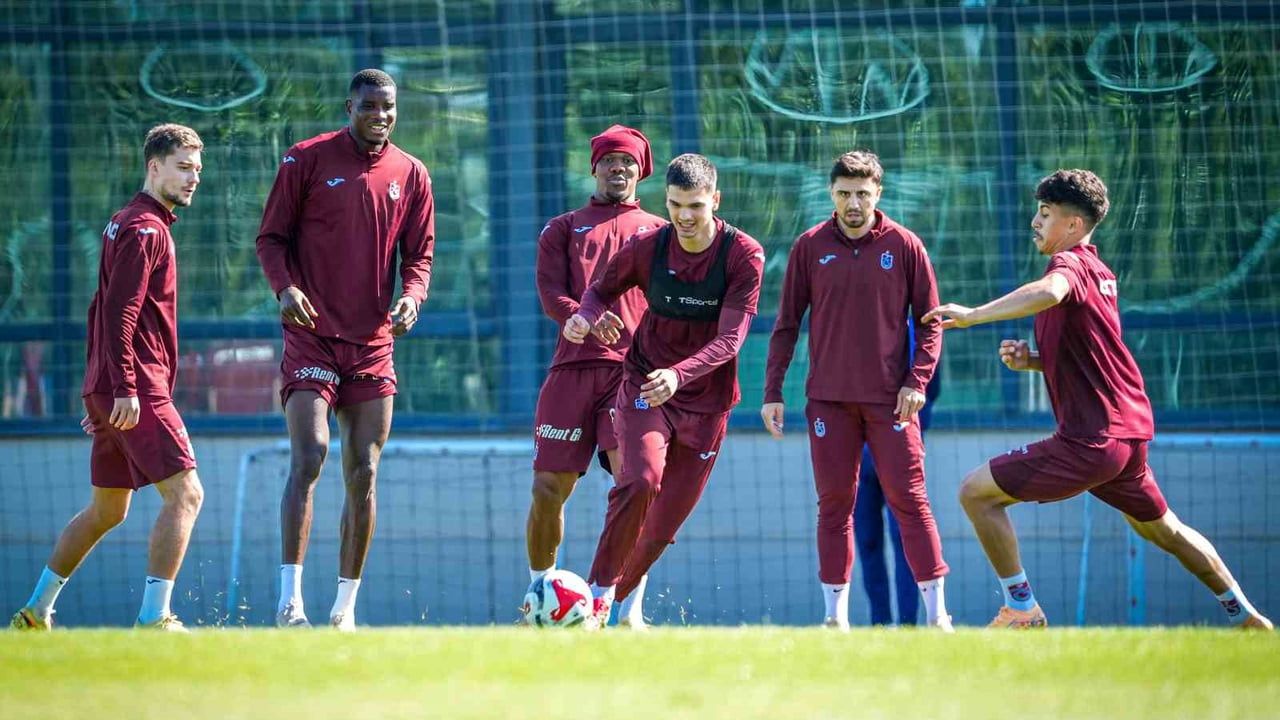 Trabzonspor, Beşiktaş maçı hazırlıklarını Mehmet Ali Yılmaz Tesisleri'nde sürdürdü