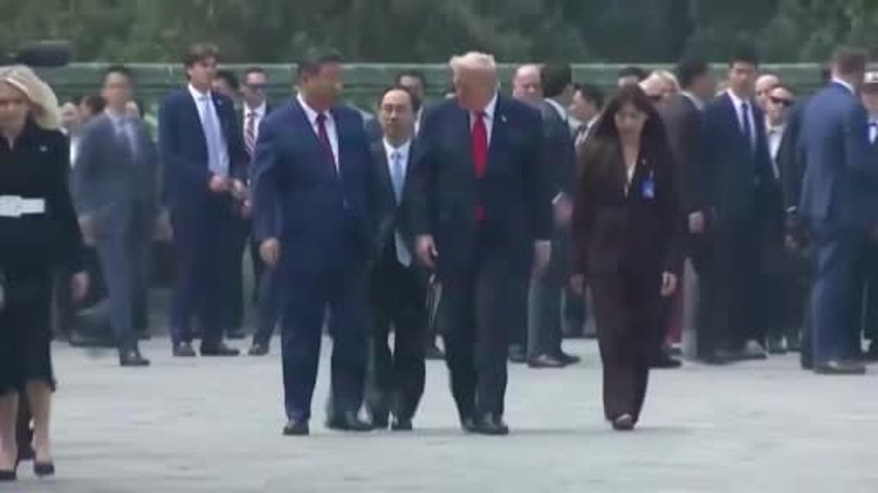 Trump ve Xi Pekin'de Cennet Tapınağı'nı Ziyaret Etti