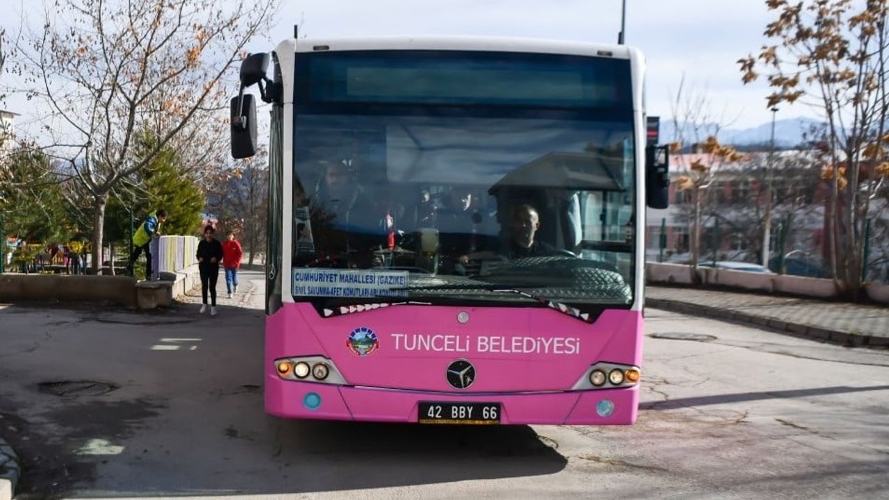 Tunceli Belediyesi Kurban Bayramı’nda Toplu Taşımayı Ücretsiz Sunuyor