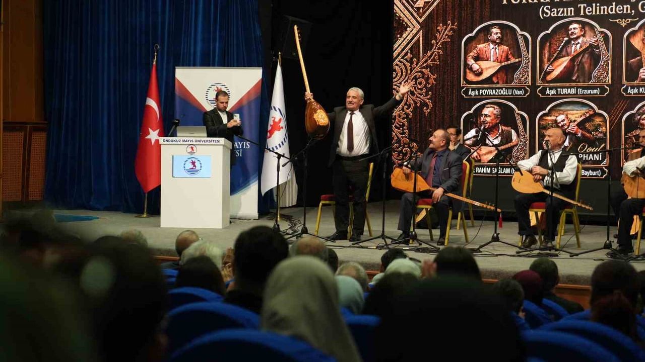 Türkiye’nin Âşıkları OMÜ’de buluştu: 'Sazın Telinden, Gönül Dilinden' şöleni