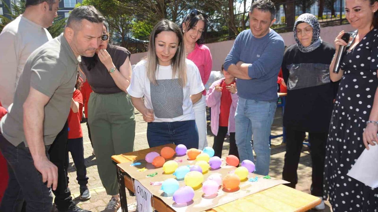 Ünye Anafarta İlkokulu'nda Veli-Öğretmen Parkur Yarışması Gerçekleşti