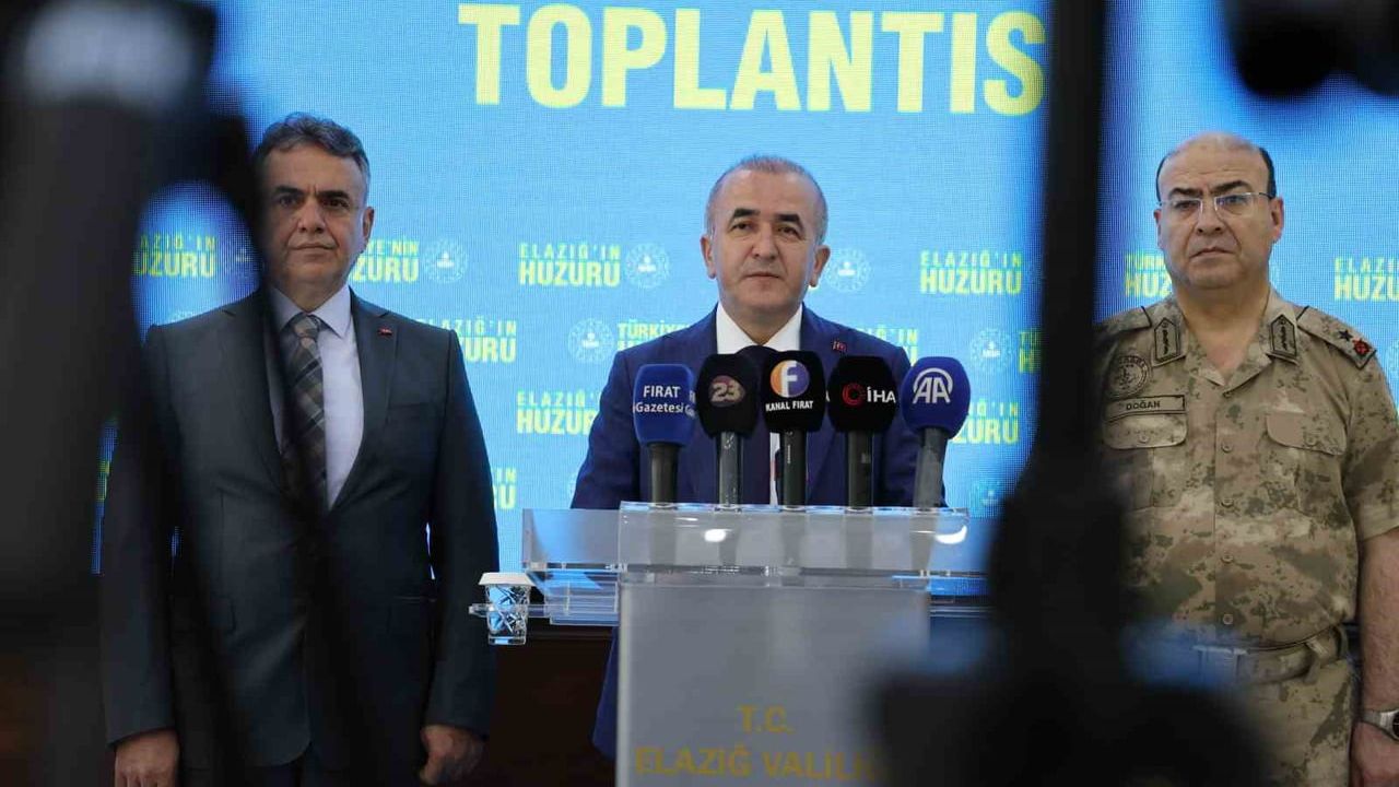 Vali Hatipoğlu: Elazığ'da vaka sayıları azalmaya başladı, içme sularında sağlık riski yok