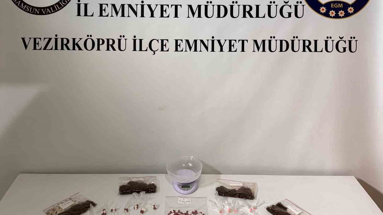 Vezirköprü'de narkotik operasyonu: satışa hazır uyuşturucular ele geçirildi, 1 gözaltı