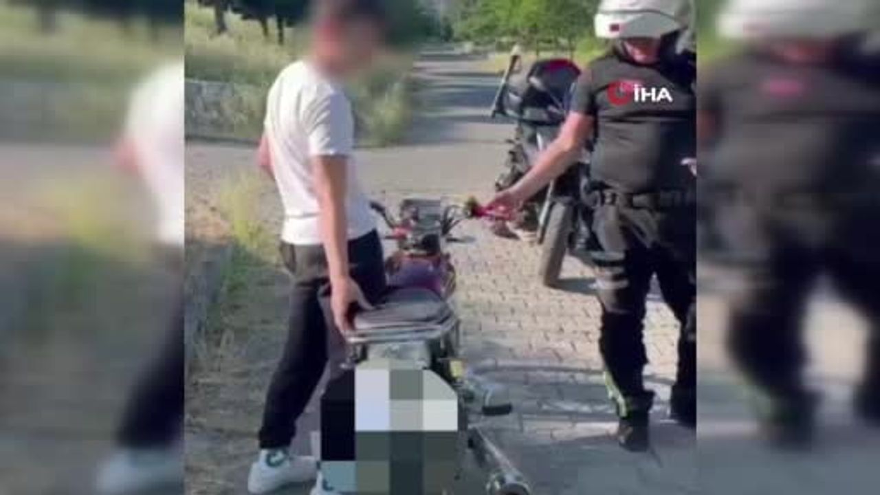 Abartı egzoz ve gürültüye geçit yok: 18 araç trafikten men edildi