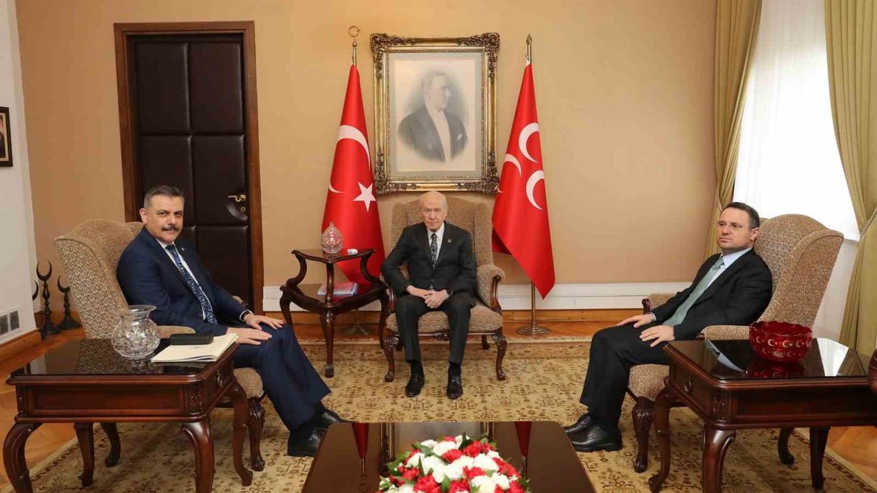 Adalet Bakanı Gürlek ve İçişleri Bakanı Çiftçi, MHP Lideri Devlet Bahçeli’yi TBMM’de Ziyaret Etti
