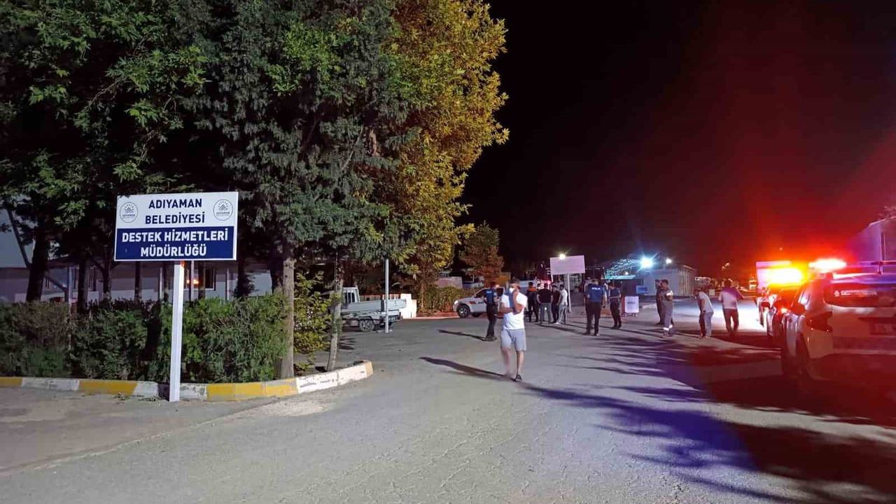 Adıyaman’da boş arazide klor gazı paniği
