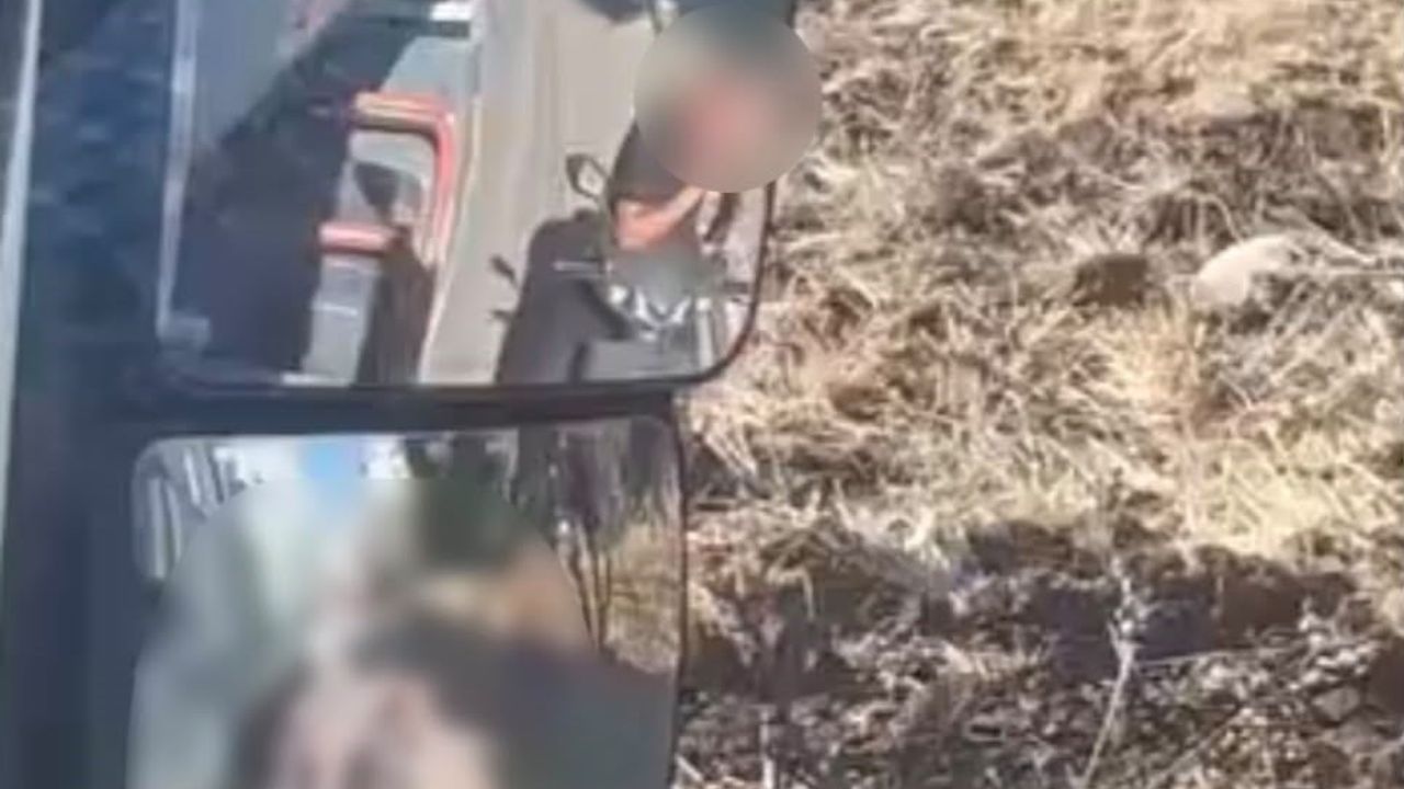 Adıyaman'da motosiklet sürerken madde kullanan kişi trafikte görüntülendi