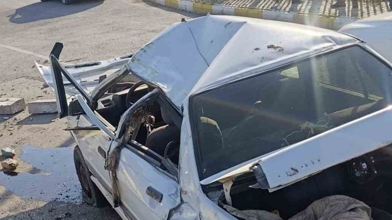 Adıyaman'da takla atan otomobilde 1 kişi yaralandı