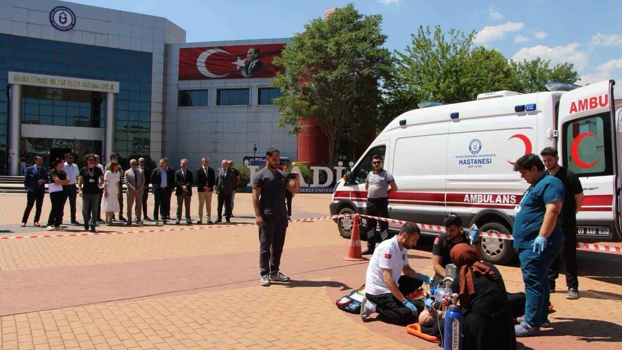 ADÜ'de tatbikat başarıyla yapıldı