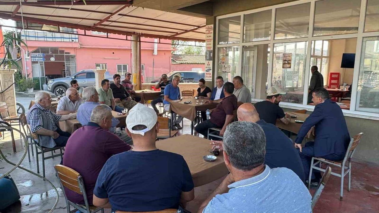 AK Parti il başkanı Subaşıoğlu Sarayköy'de buğday hasadına katıldı